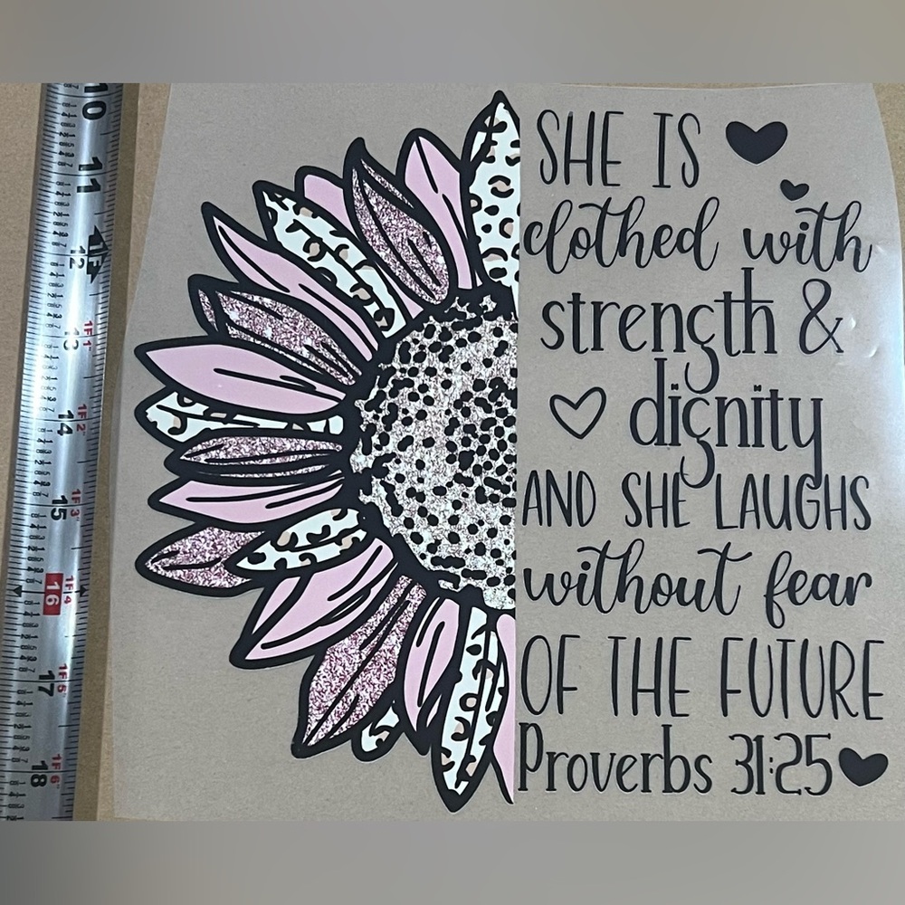 Inspirational Floral DTF Transfer